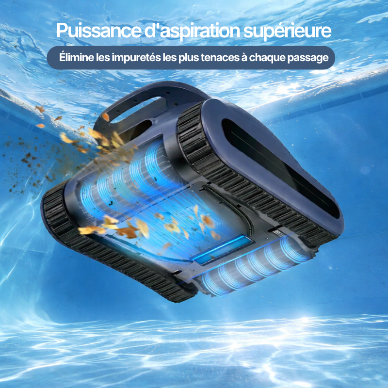 Robot Piscine Sans Fil SAT 30 - Fond, Parois et Ligne d'Eau - 200m²