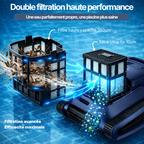 Robot Piscine Sans Fil SAT 30 - Fond, Parois et Ligne d'Eau - 200m²