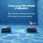 Robot Piscine Sans Fil SAT 40 - Fond, Parois et Ligne d'Eau - 300m²