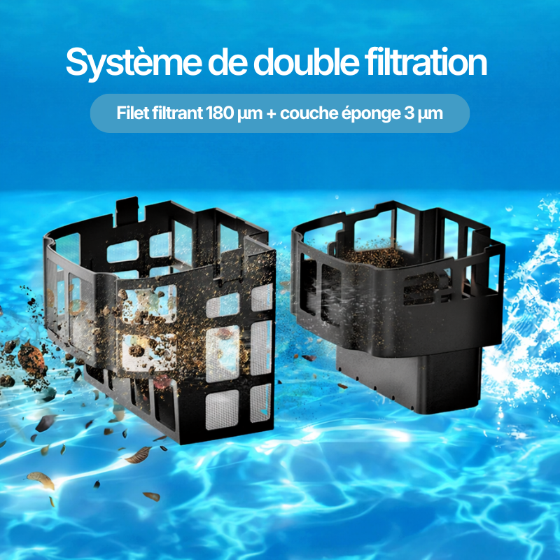 Robot Piscine Sans Fil SAT 40 - Fond, Parois et Ligne d'Eau - 300m²